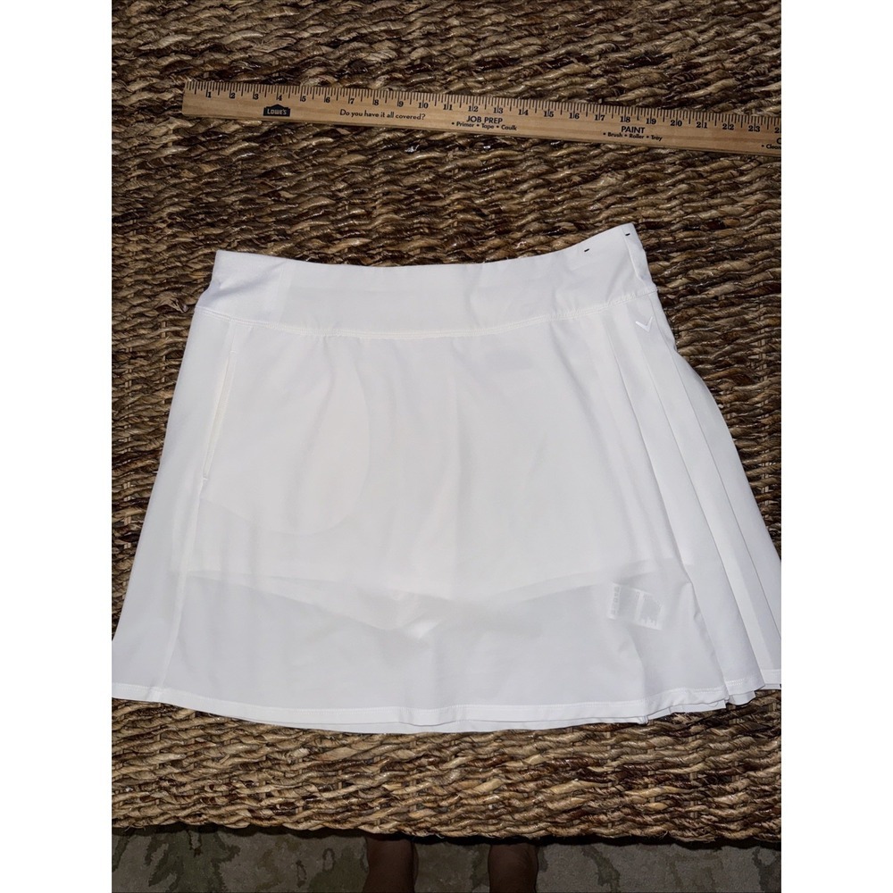 Callaway Women's Golf Skort Large White Pleated Skirt